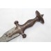 Dagger Antique Knife Hand Forged Steel Blade Old Handle Not Restored D836